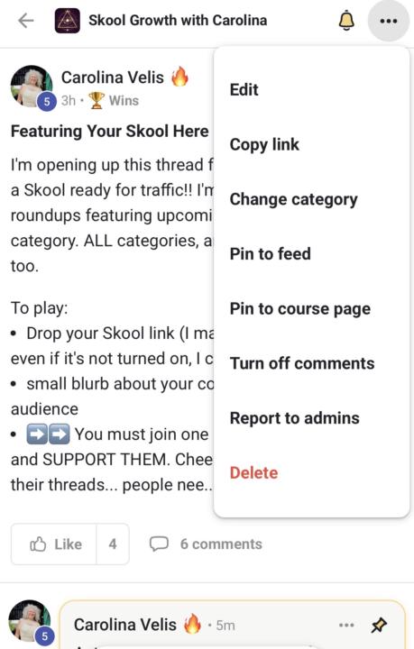 Tip: Skool Pinned Posts For Onboarding & Engagement