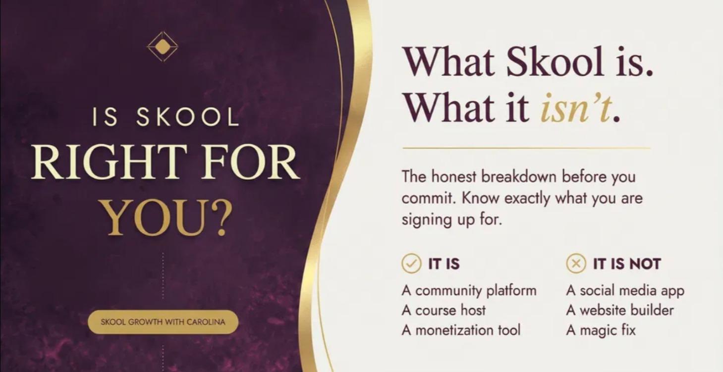 Is Skool Right For You?