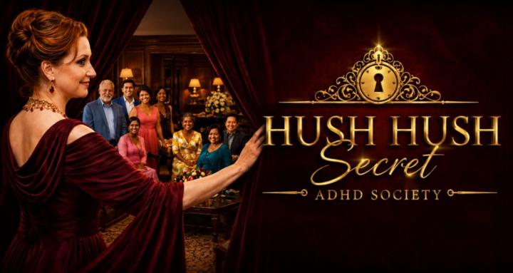 Hush Hush Secret ADHD Society.
