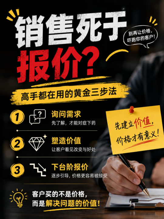完了！發現自己多年來的銷售，竟然一直死在這一步...