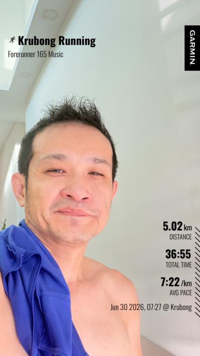 完成✅ 5km 晨跑