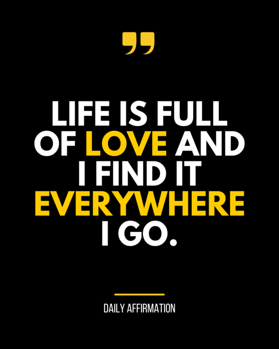Life is full of love and I find it everywhere I go. 🌈