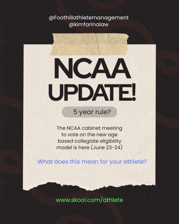 NCAA New Age Based Collegiate Eligibility Model