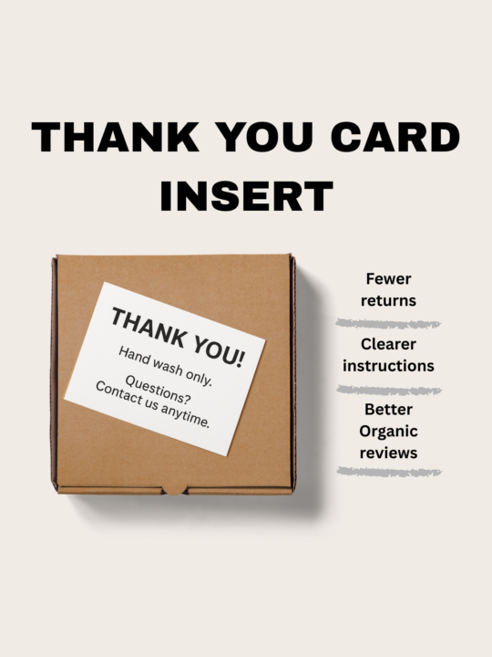 Why Use a Thank You Card Insert?