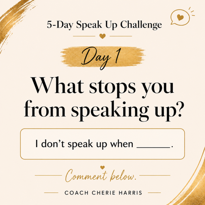 Day 1 of the Speak Up Challenge. 🎙