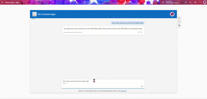 New Content Notification: Use Copilot Chatbot in Canvas Apps