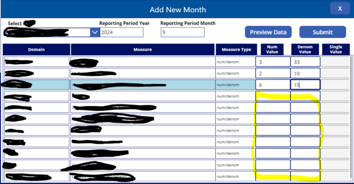 How to set displayMode of a button based on a condition that loops through gallery content