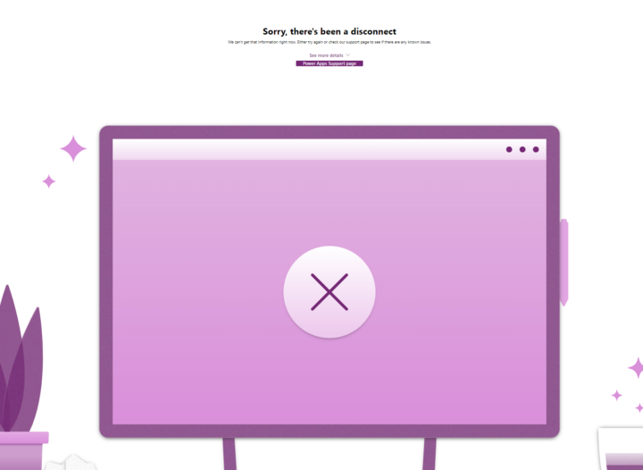 Power Platform Solutions Error