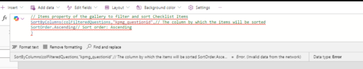 Invalid data from the network