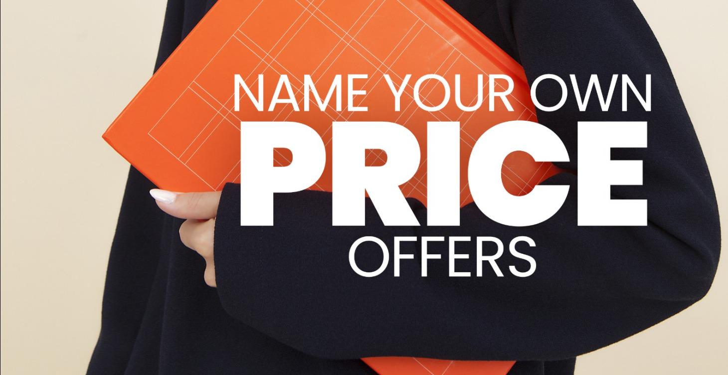 📌 Name Your Own Price Offers