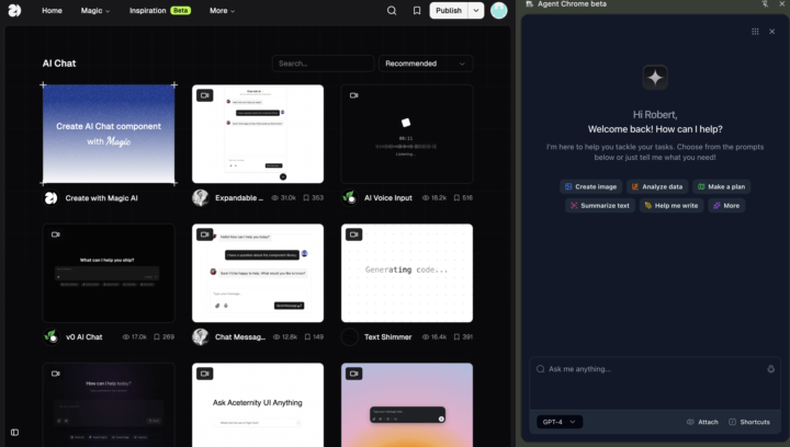 Je lance Agent Chrome Version 3.0