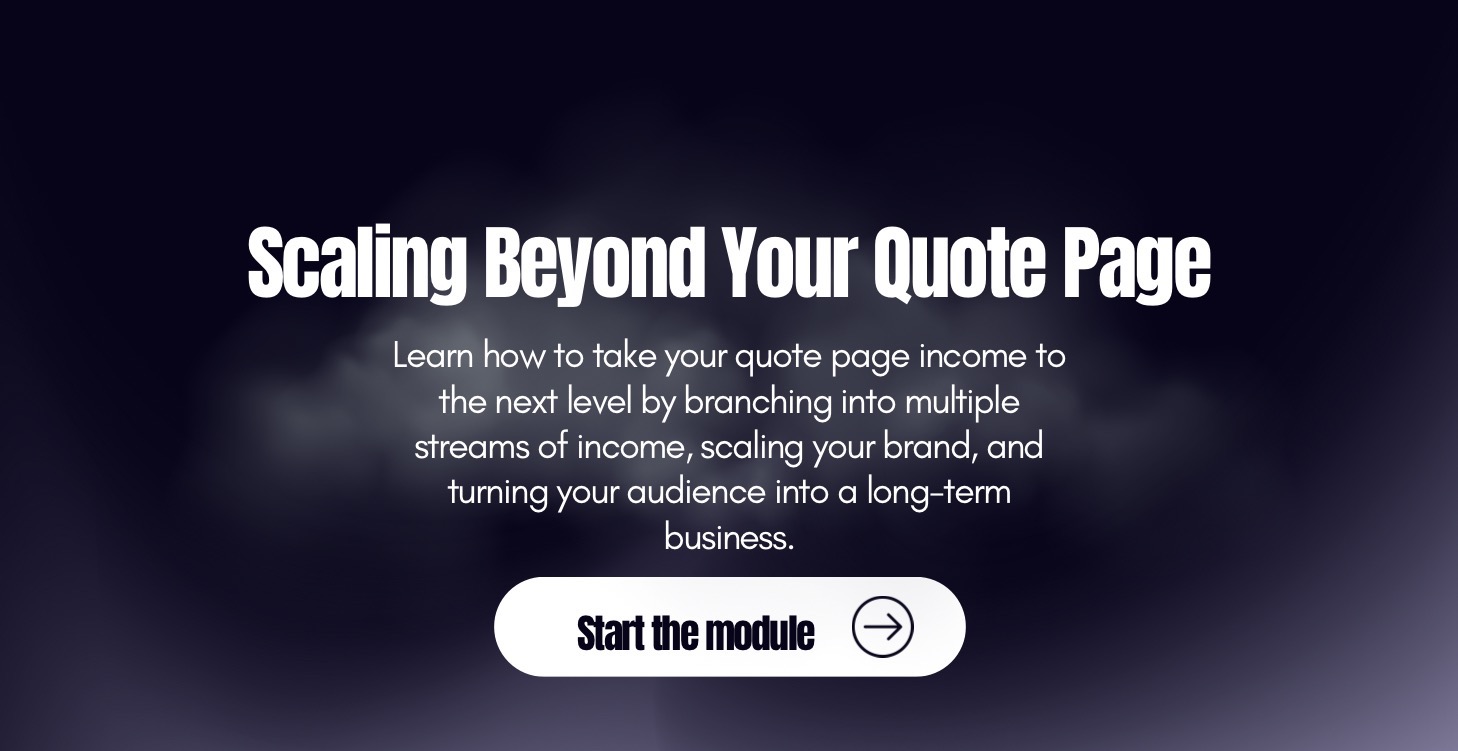 Scaling Beyond Your Quote Page 📈