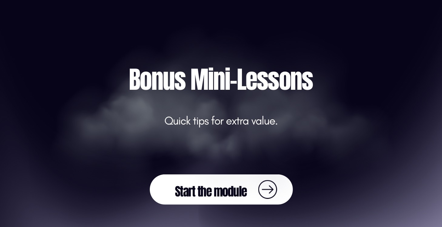 Bonus Mini-Lessons
