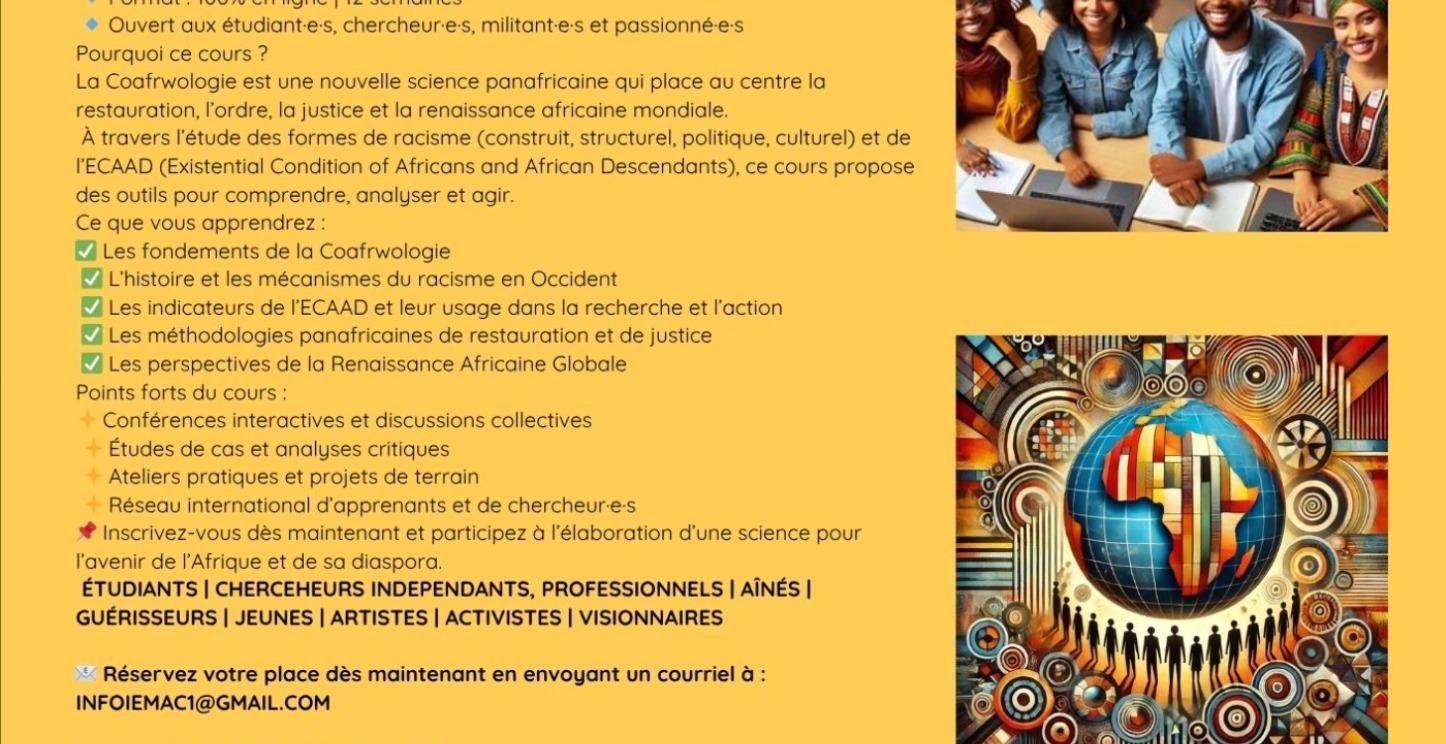 COAFRWOLOGIE ET RENAISSANCE AFRICAINE GLOBALE -RAG