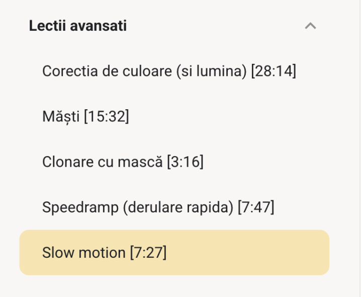 Am adaugat lectii