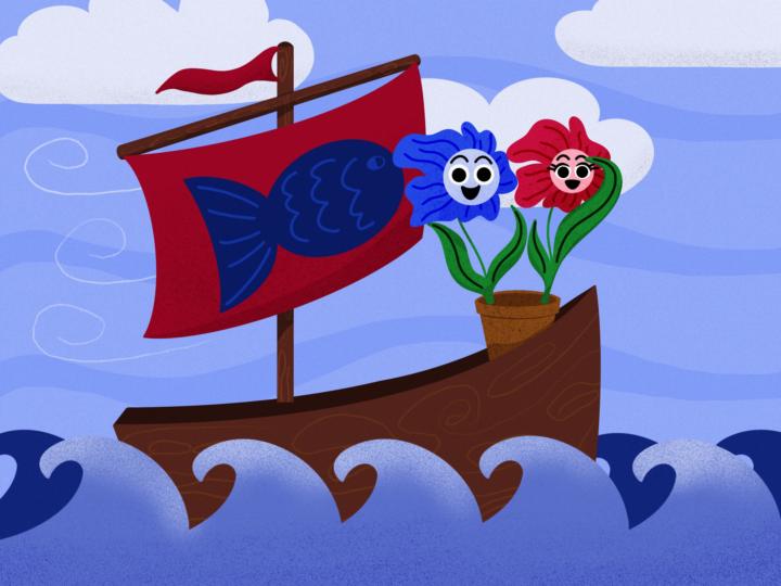 An Adventure in a Flowerpot on the Lake