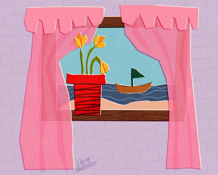 Lake View From A Window