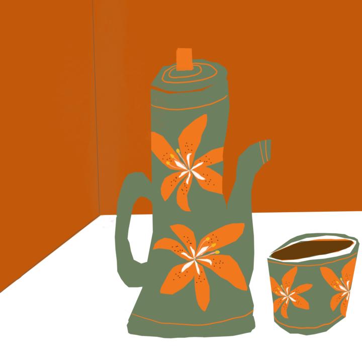 This week’s prompt: nostalgic lilies in the kitchen