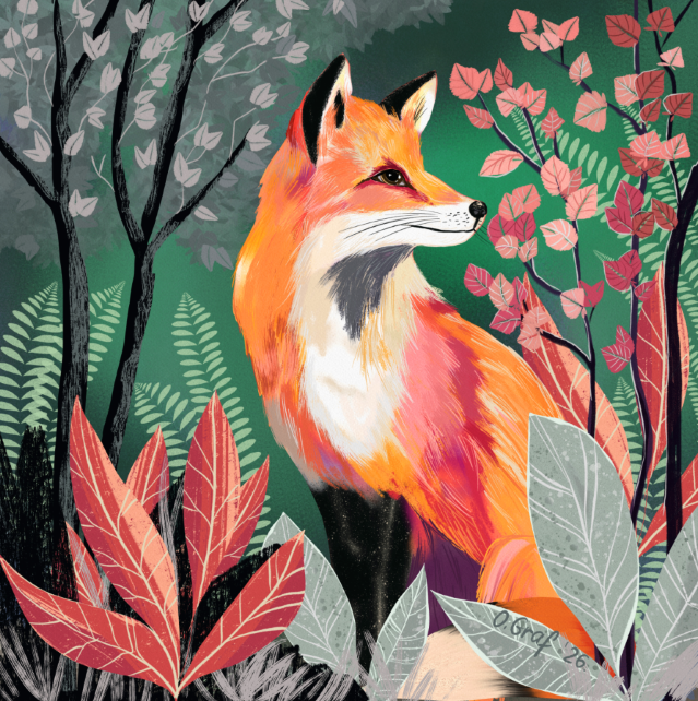 A little fox from my Procreate sketchbook. 🦊🍂