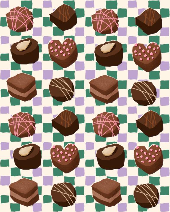 Chocolate pattern from today‘s live