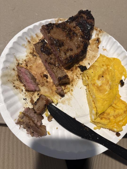 First meal of the day! 