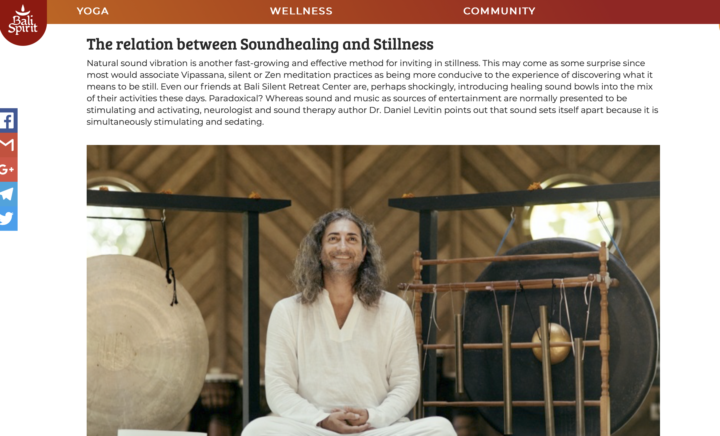 My BaliSpirit Article on Sound as a Path to Silence