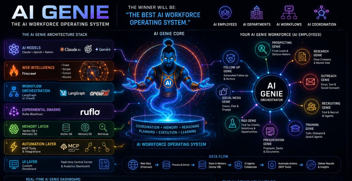 AI Agent Genies A Fully Autonomous AI Agent Team