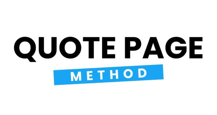Quote Page Method