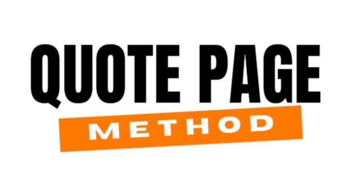 Quote Page Method