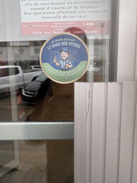 "Gage of Quality!" stickers