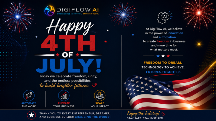 Happy 4th of July from DigiFlow AI! 🎆