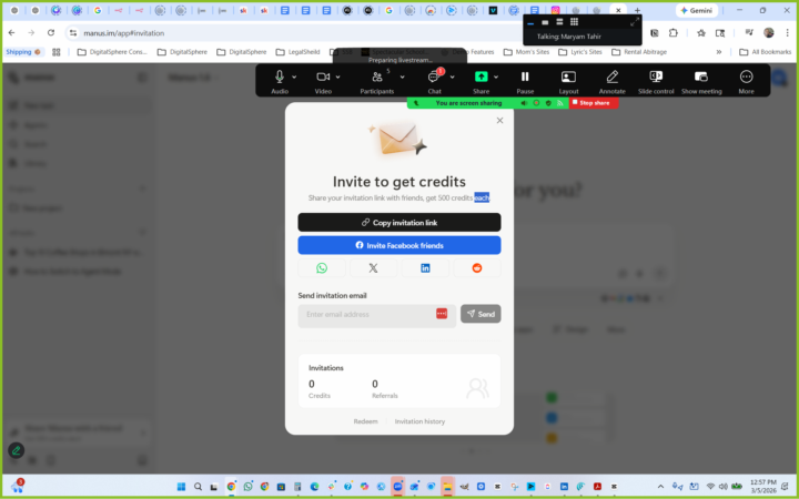 LIVE Manus Training Workshop This Saturday (03/07/2026)  @ 12:30pm