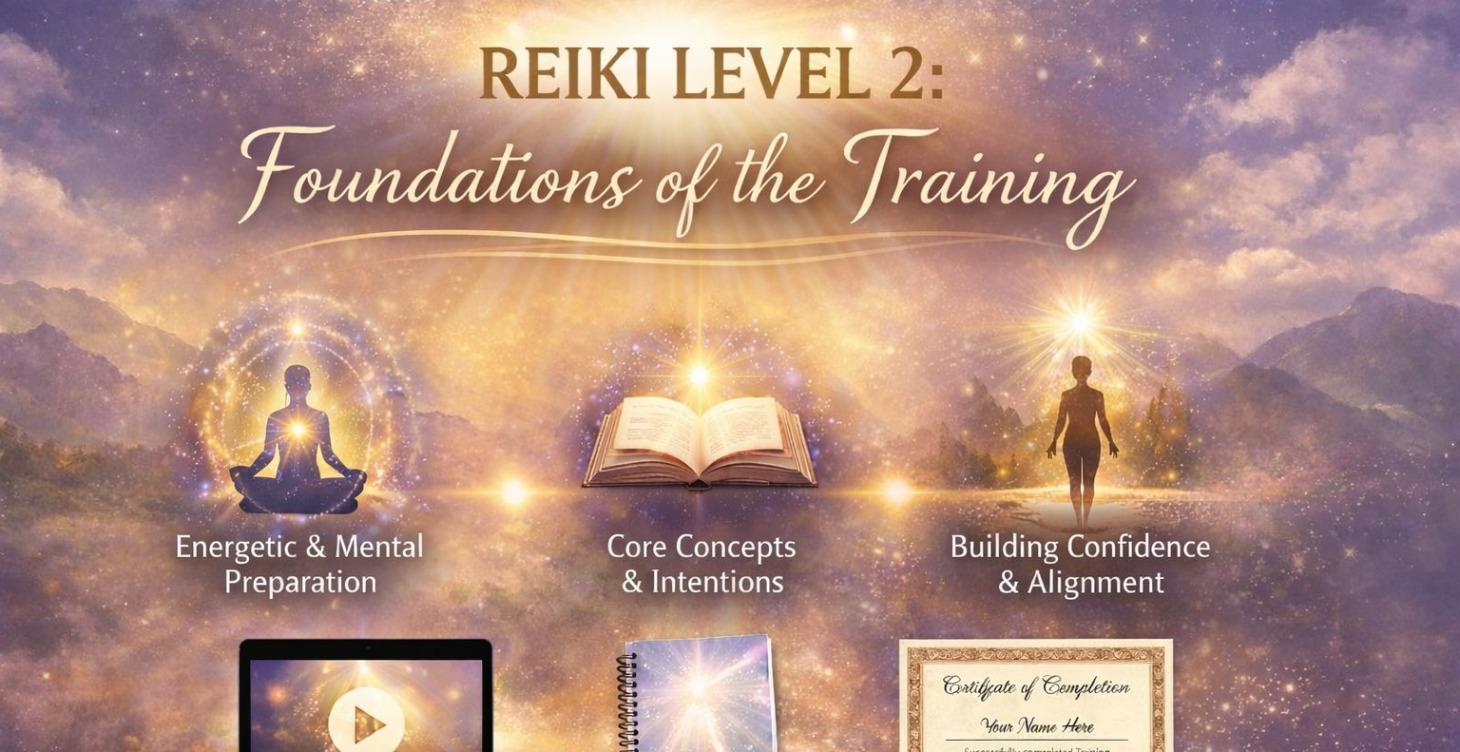Reiki 2 Comes with Manual and Teaching Video.