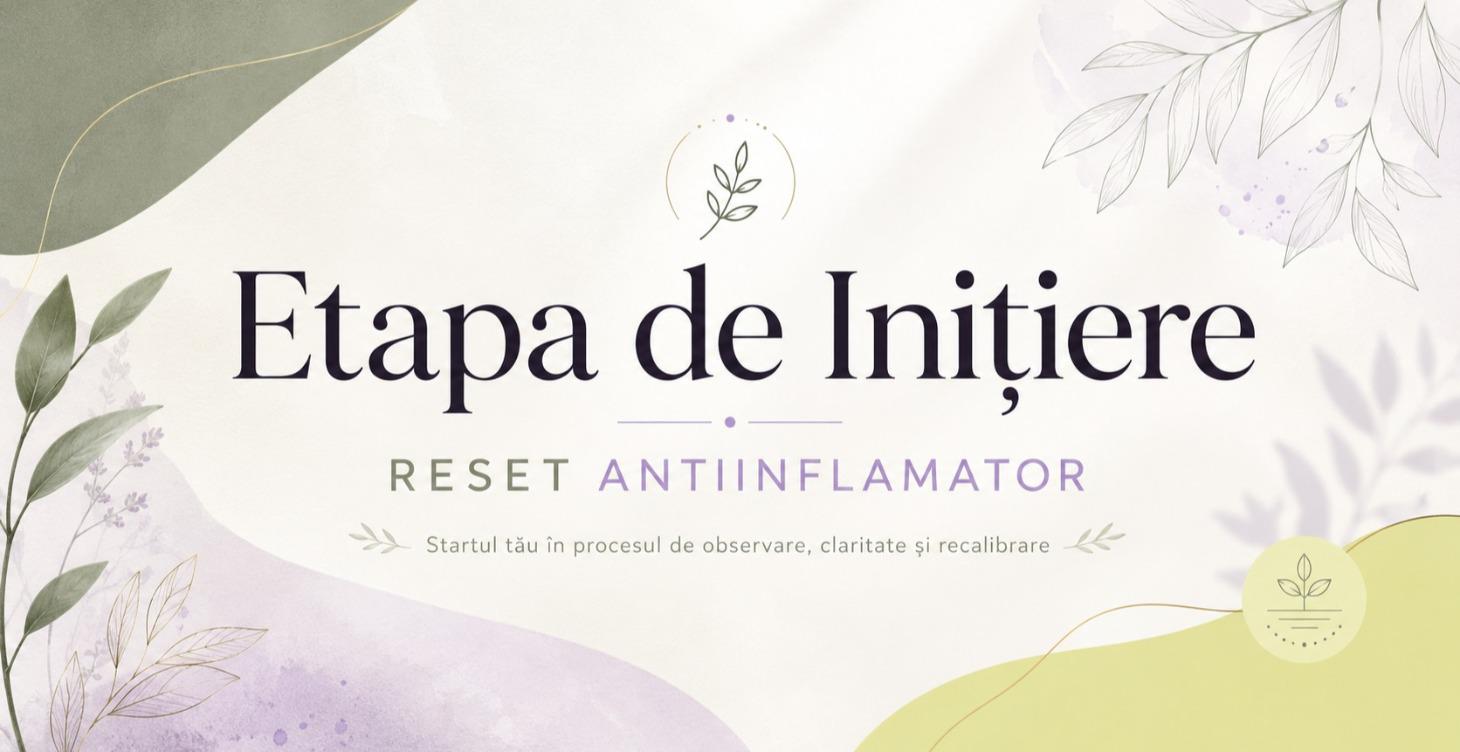 Etapele 1-12 RESET ANTIINFLAMATOR