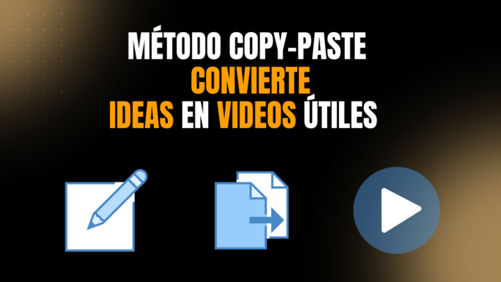 Método Copy-Paste: Convierte ideas en videos útiles