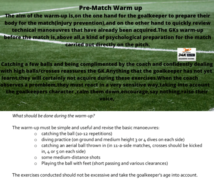 Goalkeeper Warmup