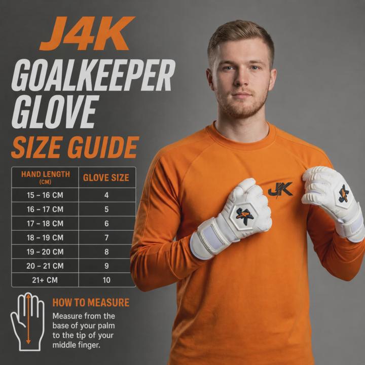 Goalkeeper Glove Size Guide
