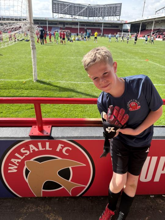 Big win playing at Walsall FC for Teddy 