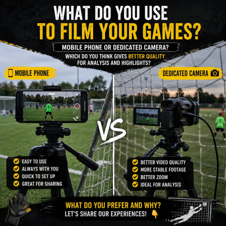Goalkeepers & Parents – What do you use to film your games? 🎥