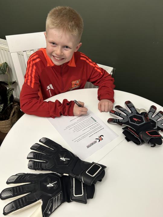 Finally got his gloves