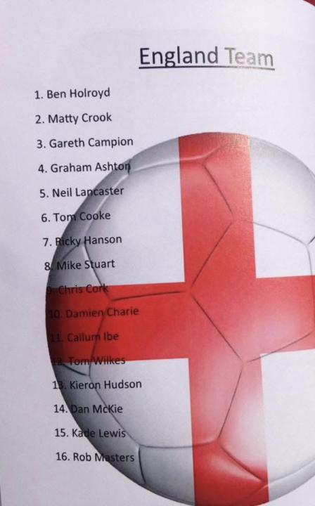 The last time I played for England