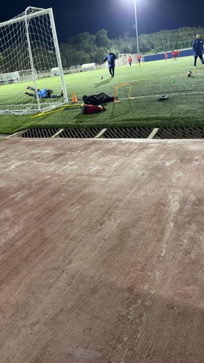 First oficial training with Olympiacos 