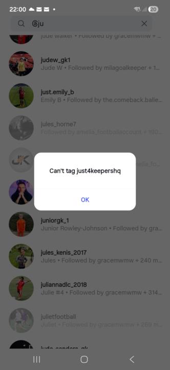 Tagging Instagram 