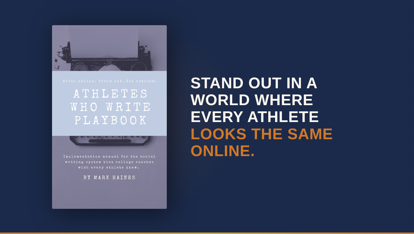 Athletes Who Write Playbook
