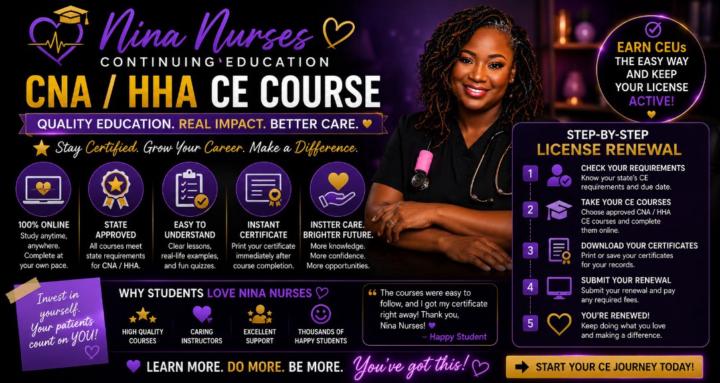 CNA and HHA License Renewal