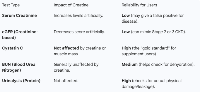 Creatine, Kidney Function, & Kidney Tests