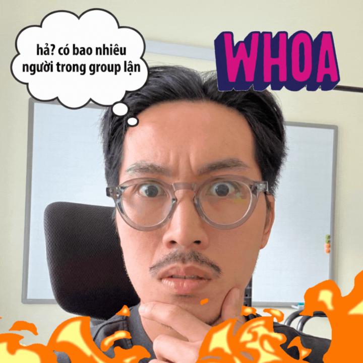 Mọi người tham gia đông áp lực quá 😅