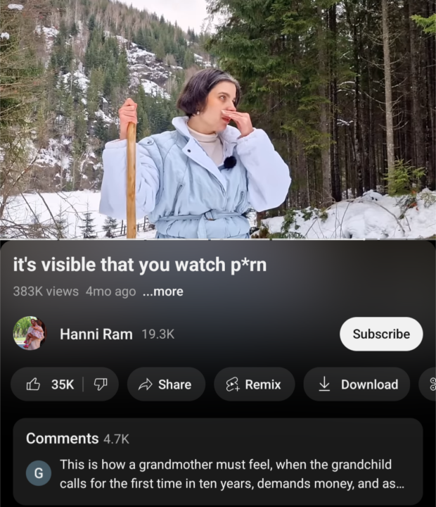 Hanni Ram, "Based Chick" Has No Wedding Ring