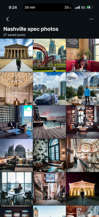 Made a list of photos