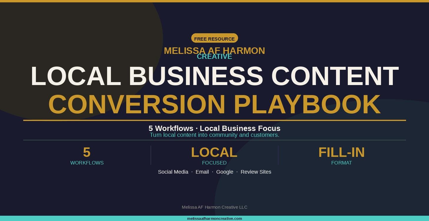 LOCAL BUSINESS CONTENT CONVERSION PLAYBOOK
